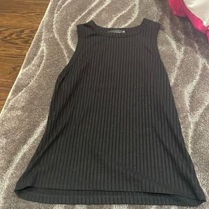 Black lined racer back tank top